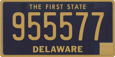 DE license plate 955577