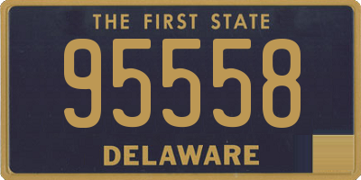 DE license plate 95558