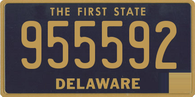 DE license plate 955592