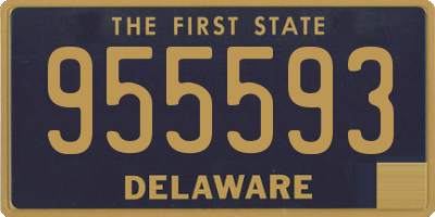 DE license plate 955593