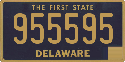 DE license plate 955595