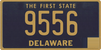 DE license plate 9556