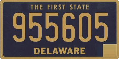 DE license plate 955605