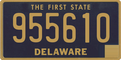 DE license plate 955610