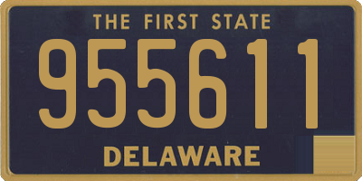 DE license plate 955611
