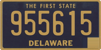 DE license plate 955615
