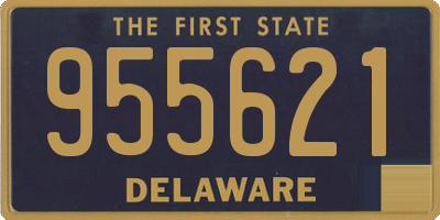 DE license plate 955621