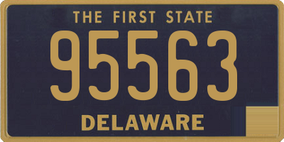 DE license plate 95563