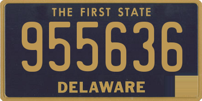 DE license plate 955636