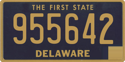 DE license plate 955642