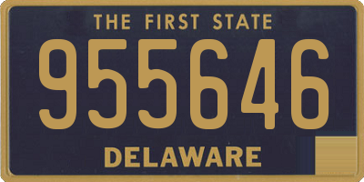 DE license plate 955646