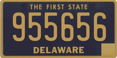 DE license plate 955656