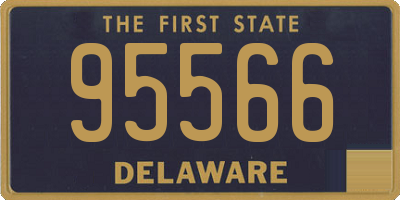 DE license plate 95566
