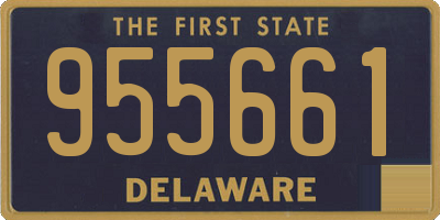 DE license plate 955661