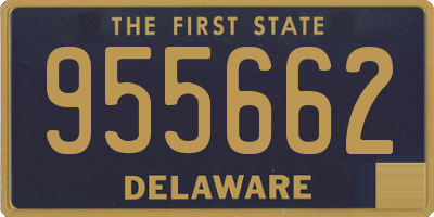 DE license plate 955662