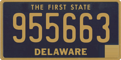 DE license plate 955663