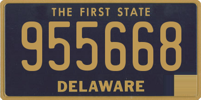 DE license plate 955668