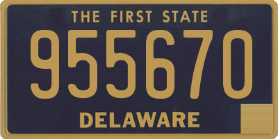 DE license plate 955670