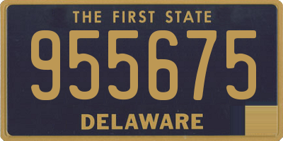 DE license plate 955675