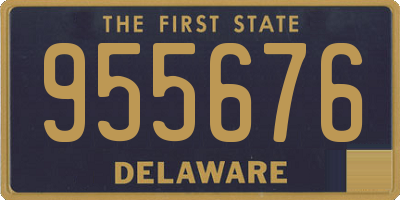 DE license plate 955676