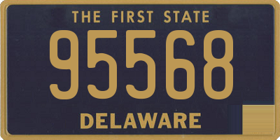 DE license plate 95568