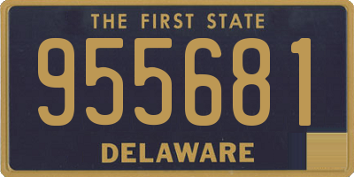 DE license plate 955681