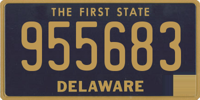 DE license plate 955683