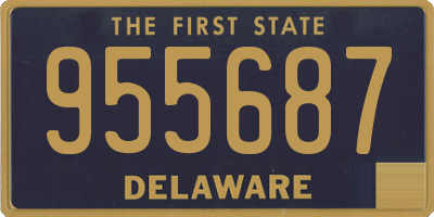DE license plate 955687