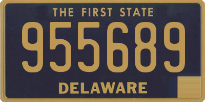 DE license plate 955689