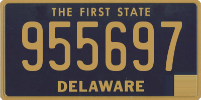 DE license plate 955697