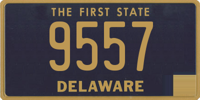 DE license plate 9557