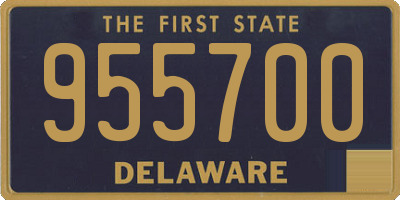 DE license plate 955700