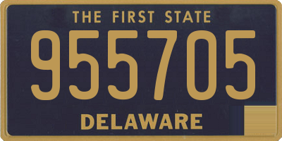 DE license plate 955705