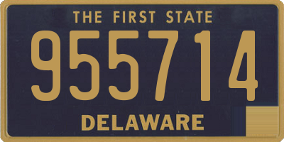 DE license plate 955714