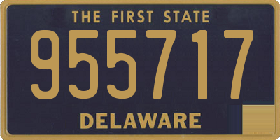DE license plate 955717