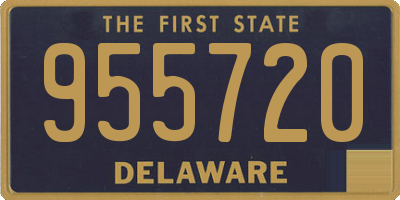 DE license plate 955720