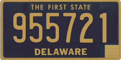 DE license plate 955721