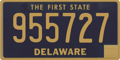 DE license plate 955727
