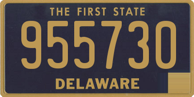 DE license plate 955730