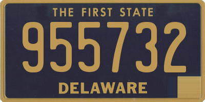 DE license plate 955732