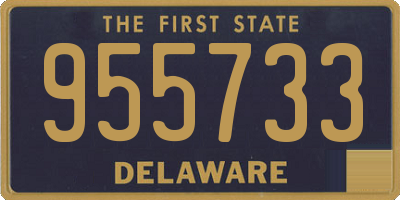 DE license plate 955733