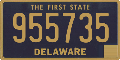 DE license plate 955735