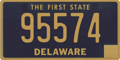 DE license plate 95574