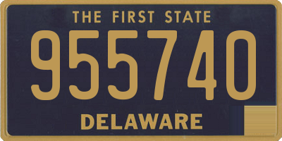 DE license plate 955740