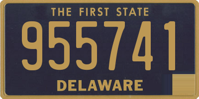 DE license plate 955741