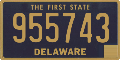 DE license plate 955743