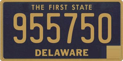 DE license plate 955750