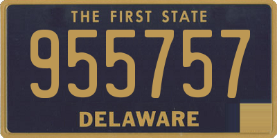 DE license plate 955757