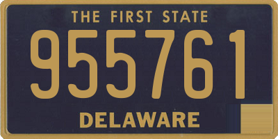 DE license plate 955761
