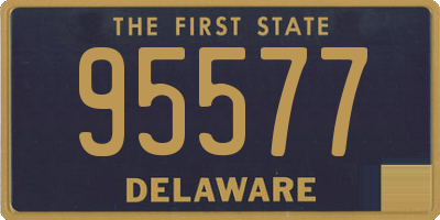 DE license plate 95577